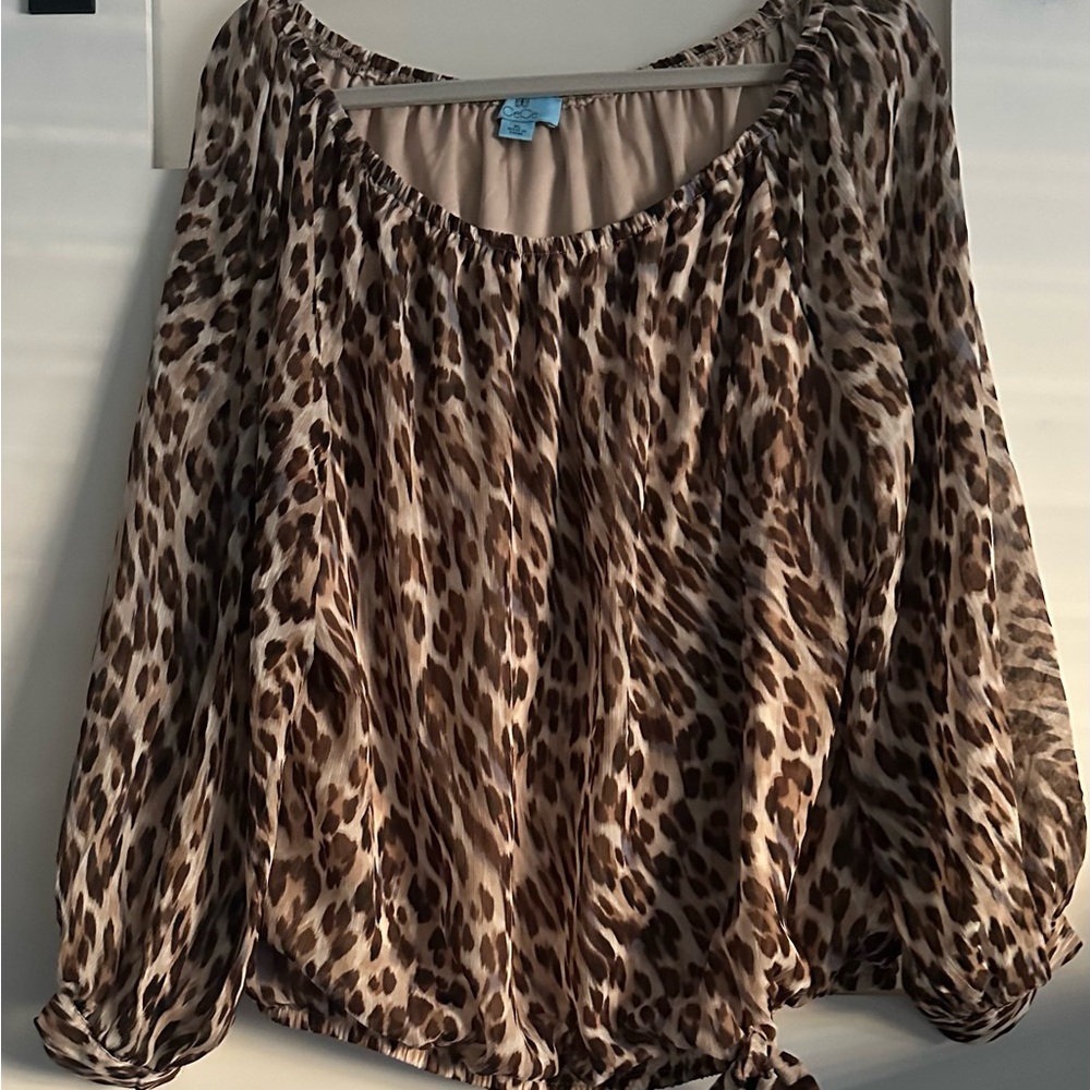 Leopard Print Women's Top